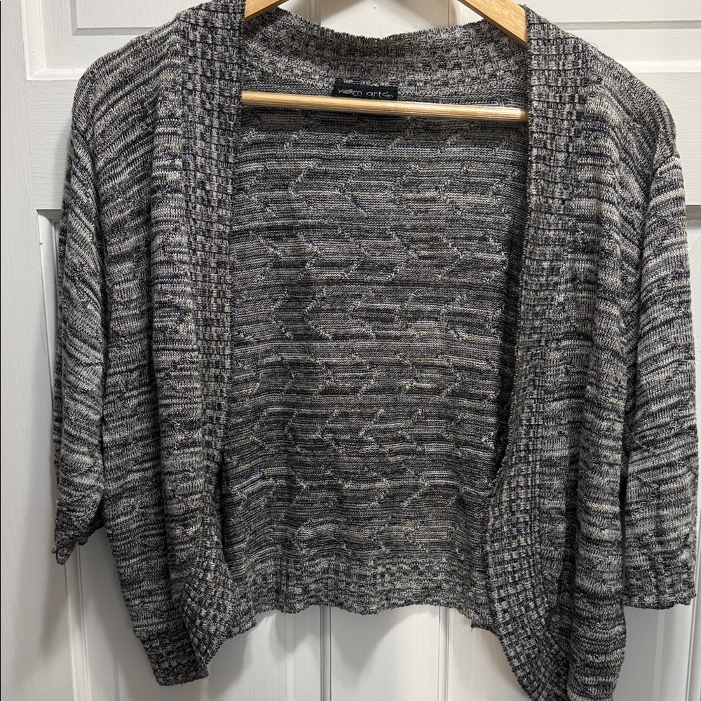 Yarn Art short sleeve open shrug sweater